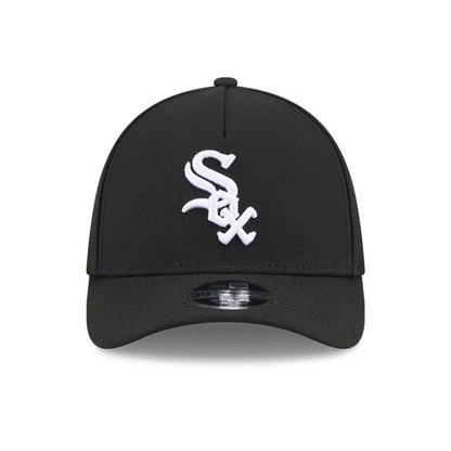 Pictured is this MLB Chicago White Sox 39THIRTY M-Crown A-Frame Stretch Fit cap in black. 3