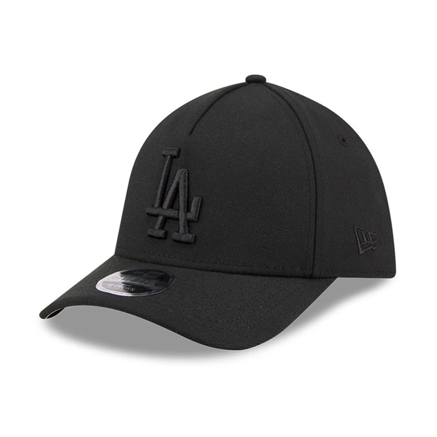 Pictured is this MLB Outline LA Dodgers 39THIRTY M-Crown A-Frame Stretch Fit cap in black. 1