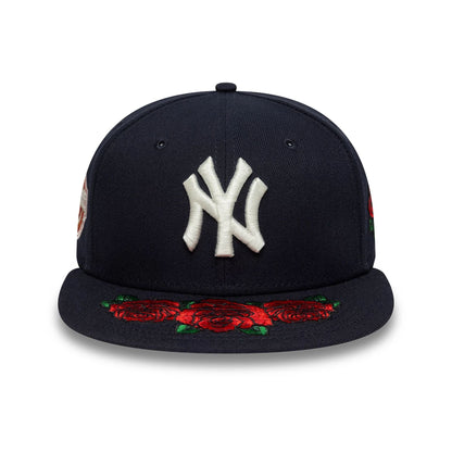 This is a New York Yankees MLB Cooperstown Floral Navy 59FIFTY Fitted Cap 3