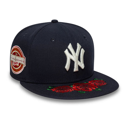 This is a New York Yankees MLB Cooperstown Floral Navy 59FIFTY Fitted Cap 4