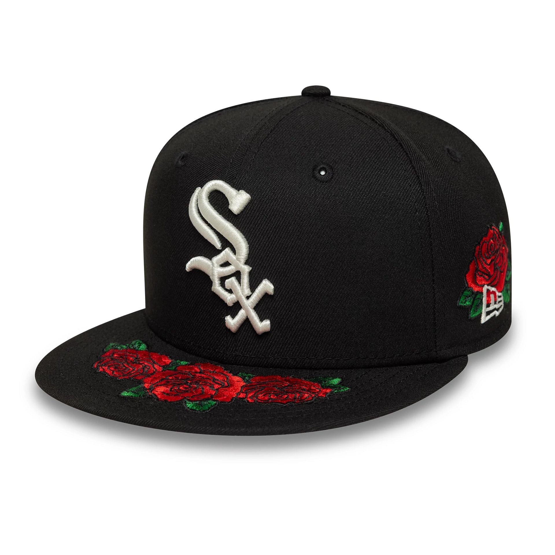 MLB Cooperstown Floral Chicago White Sox Black 59FIFTY Fitted Cap