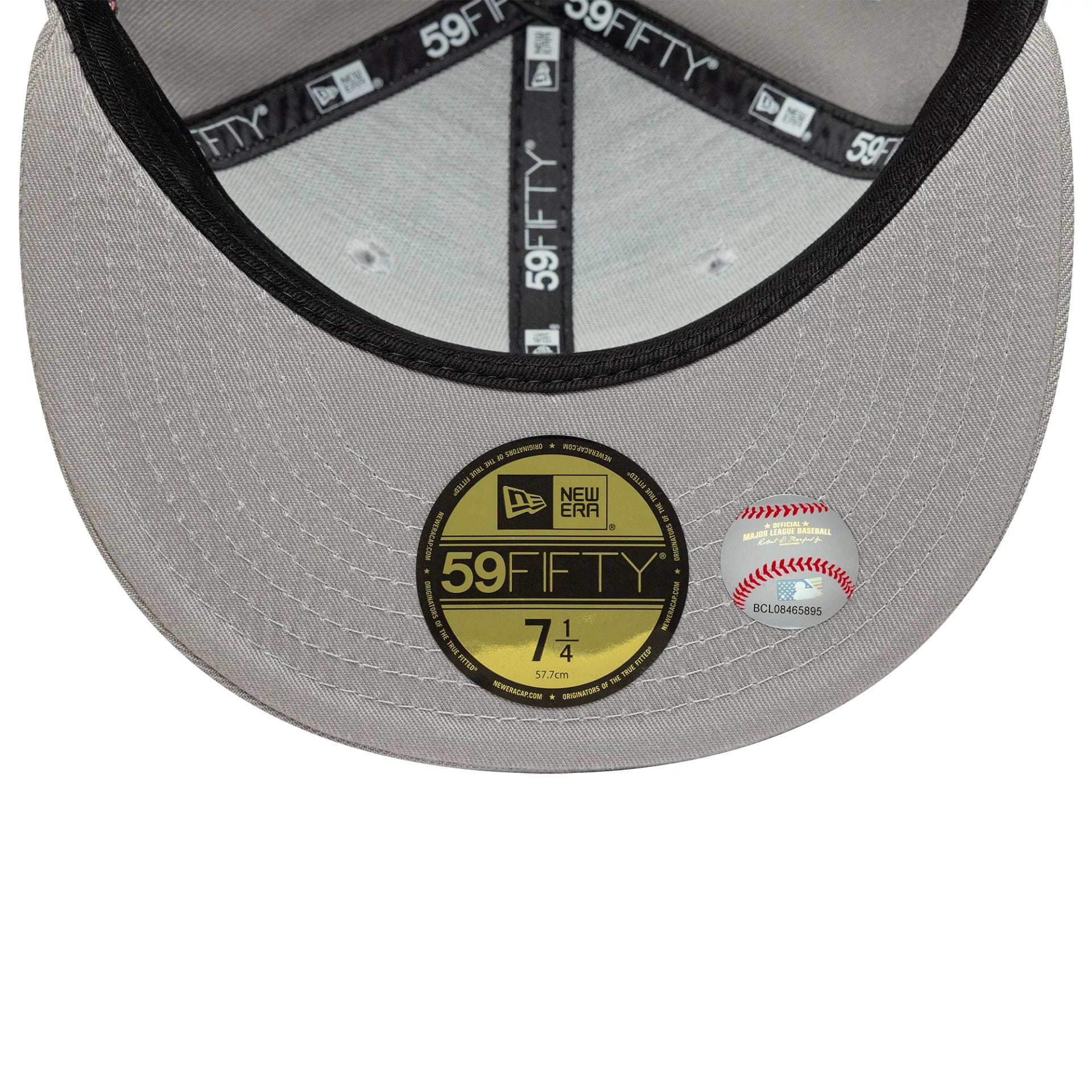 This is a LA Dodgers MLB Cooperstown Floral Grey 59FIFTY Fitted Cap 7