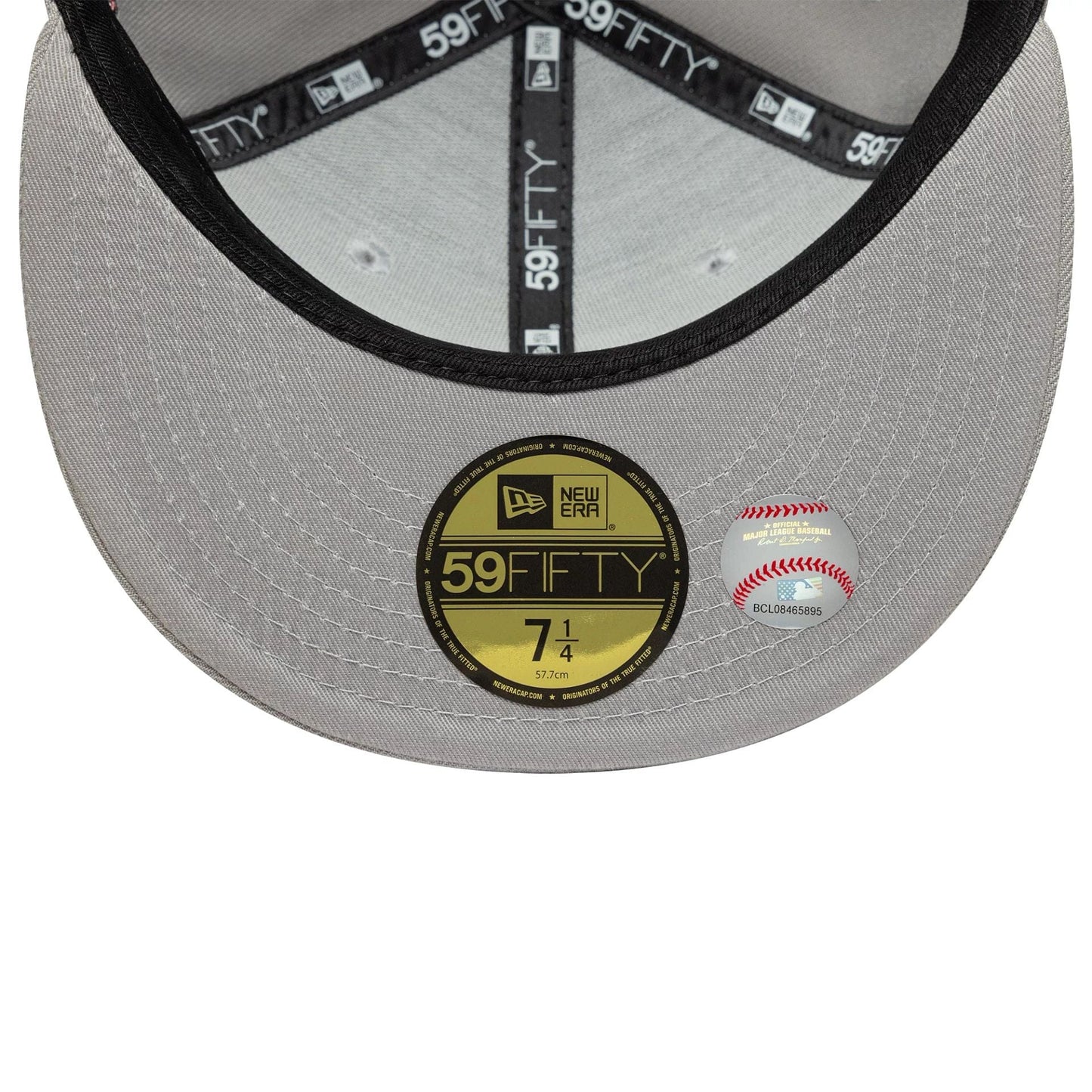 This is a LA Dodgers MLB Cooperstown Floral Grey 59FIFTY Fitted Cap 7