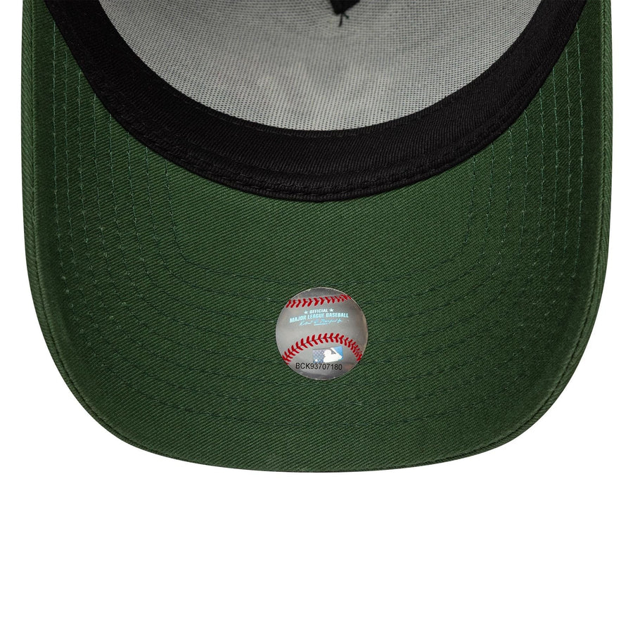 This is a New York Yankees MLB Cooperstown Floral Dark Green 9FORTY E-Frame Adjustable Cap 7