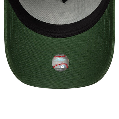This is a New York Yankees MLB Cooperstown Floral Dark Green 9FORTY E-Frame Adjustable Cap 7