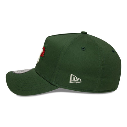 This is a New York Yankees MLB Cooperstown Floral Dark Green 9FORTY E-Frame Adjustable Cap 5