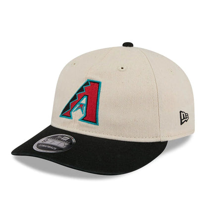 This is a Arizona Diamondbacks MLB Americana Herringbone White Retro Crown 9FIFTY Adjustable Cap 5