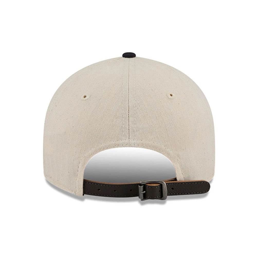 This is a Boston Red Sox MLB Americana Herringbone White Retro Crown 9FIFTY Adjustable Cap 3