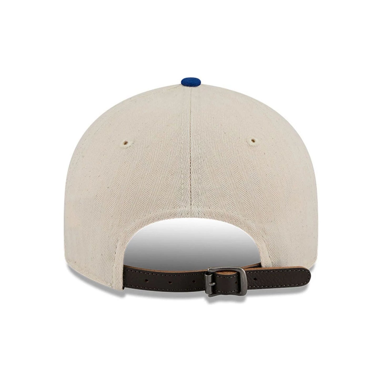 This is a Chicago Cubs MLB Americana Herringbone White Retro Crown 9FIFTY Adjustable Cap 3
