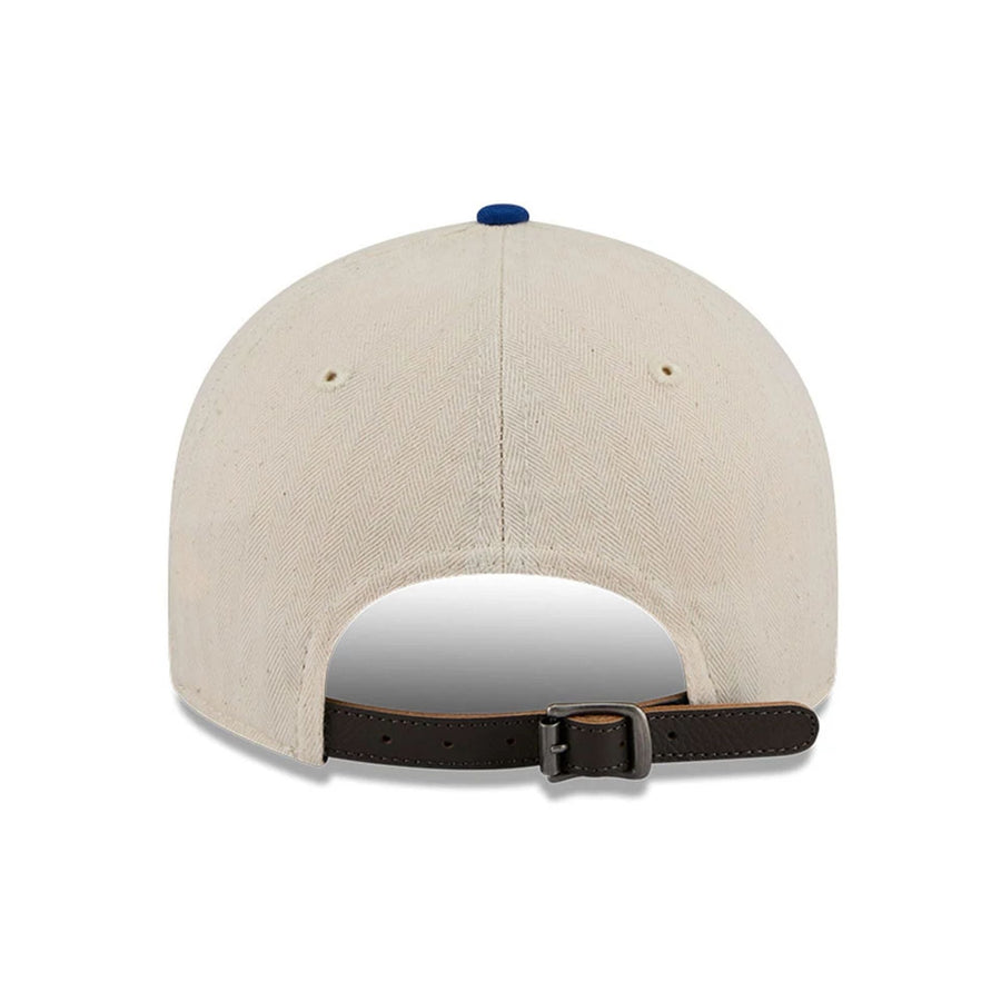 This is a New York Mets MLB Americana Herringbone White Retro Crown 9FIFTY Adjustable Cap 3