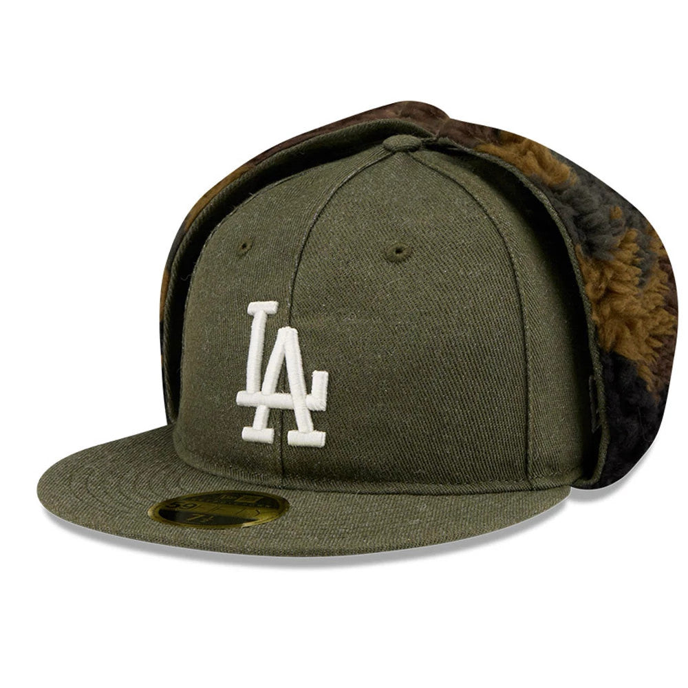 MLB Camo LA Dodgers Open Green Retro Crown Dogear 59FIFTY Fitted