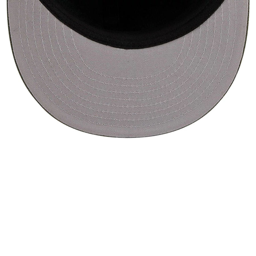 This is a LA Dodgers MLB Camo Open Green Retro Crown 59FIFTY Fitted Cap 2