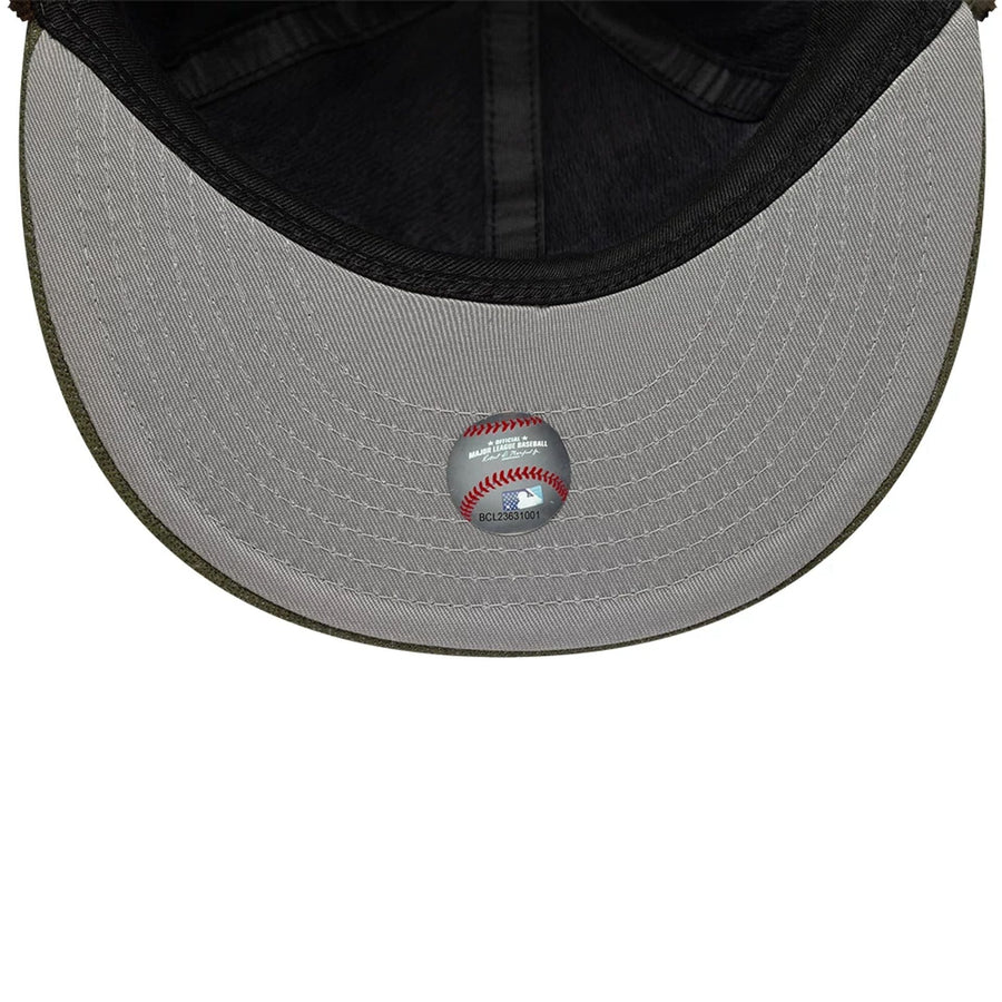 This is a Detroit Tigers MLB Camo Open Green Retro Crown 59FIFTY Fitted Cap 3