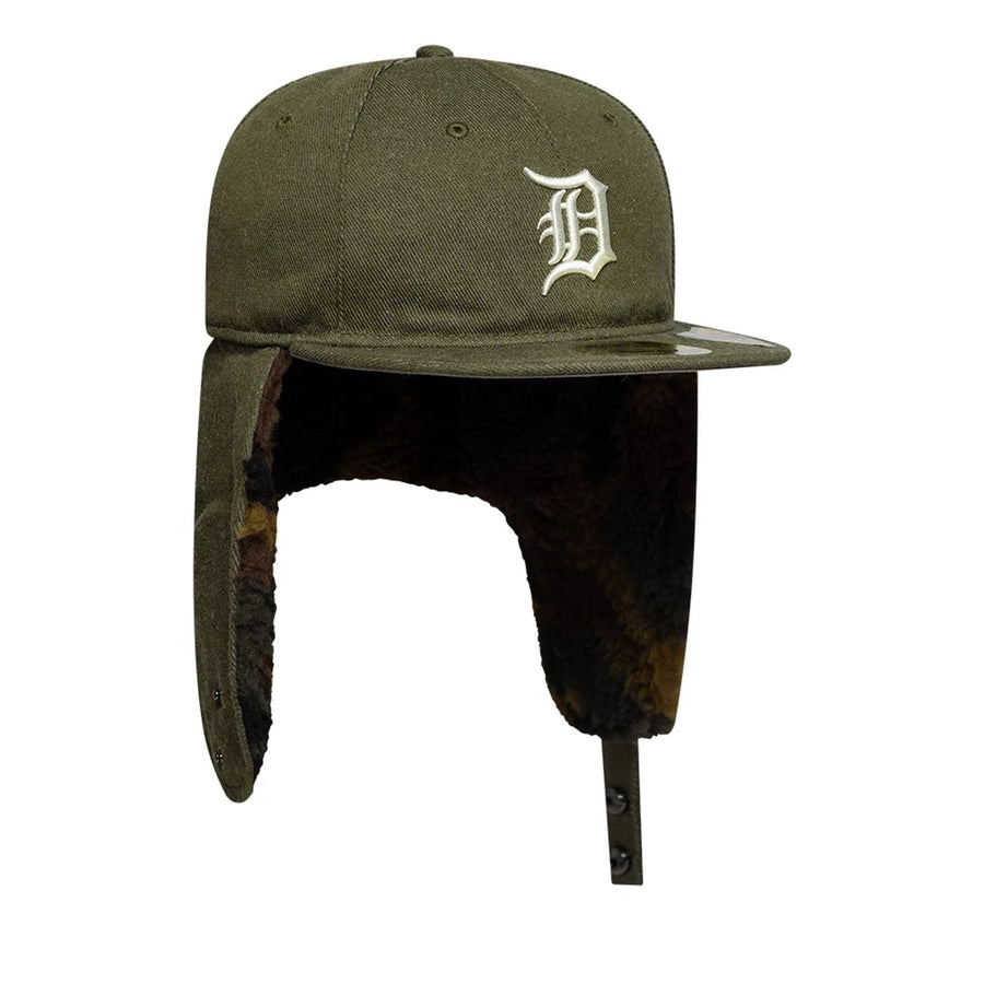 This is a Detroit Tigers MLB Camo Open Green Retro Crown 59FIFTY Fitted Cap 8