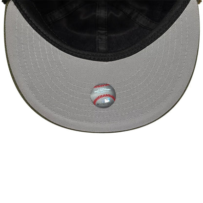 This is a Boston Red Sox MLB Camo Open Green Retro Crown 59FIFTY Fitted Cap 3