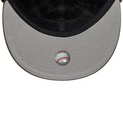 This is a Boston Red Sox MLB Camo Open Green Retro Crown 59FIFTY Fitted Cap 3