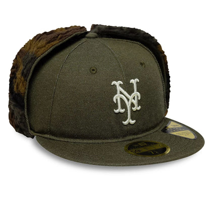 This is a New York Mets MLB Camo Open Green Retro Crown 59FIFTY Fitted Cap 5