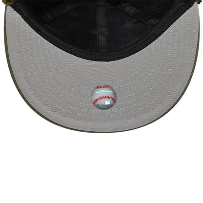 This is a New York Mets MLB Camo Open Green Retro Crown 59FIFTY Fitted Cap 3