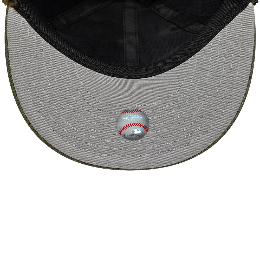 This is a New York Mets MLB Camo Open Green Retro Crown 59FIFTY Fitted Cap 3