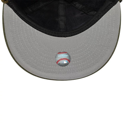 This is a New York Mets MLB Camo Open Green Retro Crown 59FIFTY Fitted Cap 3