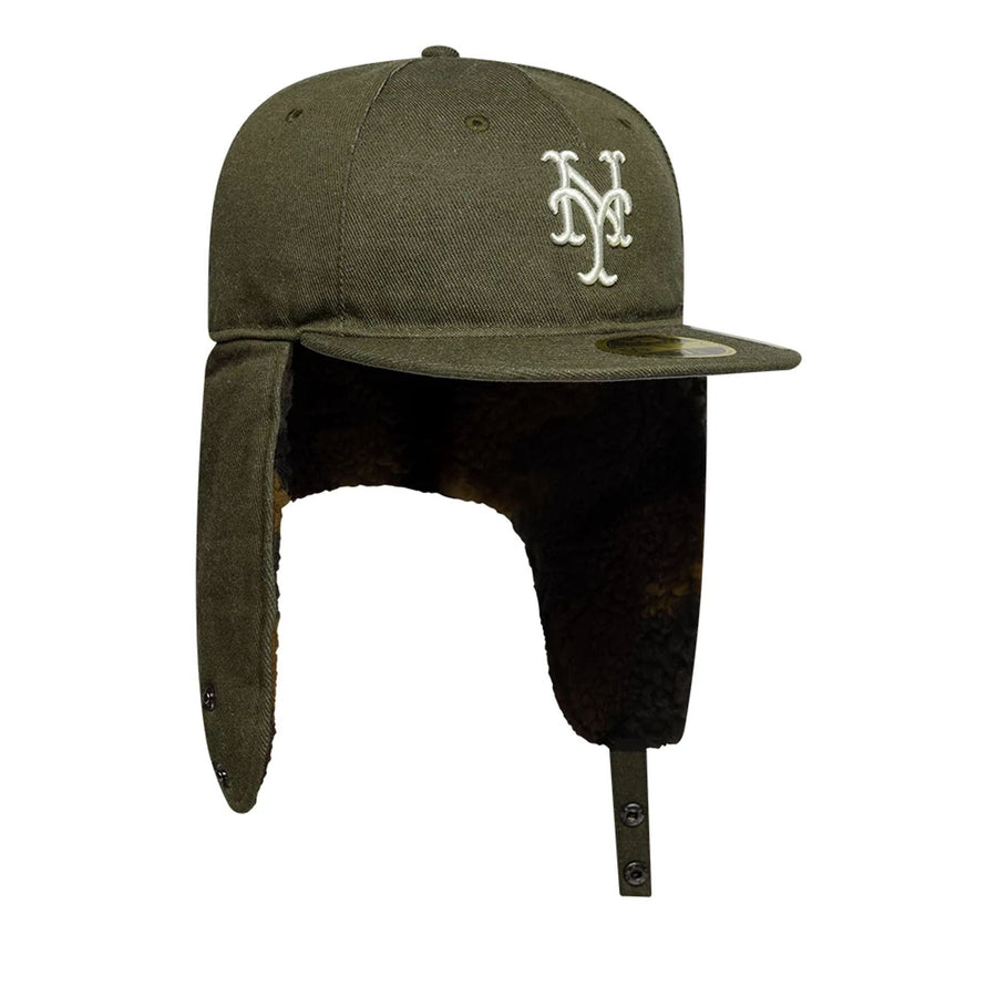 This is a New York Mets MLB Camo Open Green Retro Crown 59FIFTY Fitted Cap 8