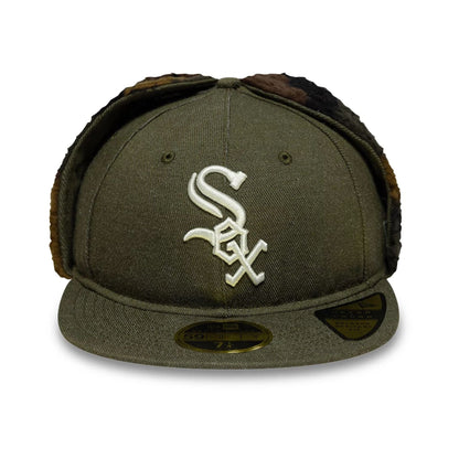 This is a Chicago White Sox MLB Camo Green Retro Crown 59FIFTY Fitted Cap 4