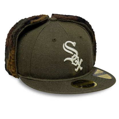 This is a Chicago White Sox MLB Camo Green Retro Crown 59FIFTY Fitted Cap 5