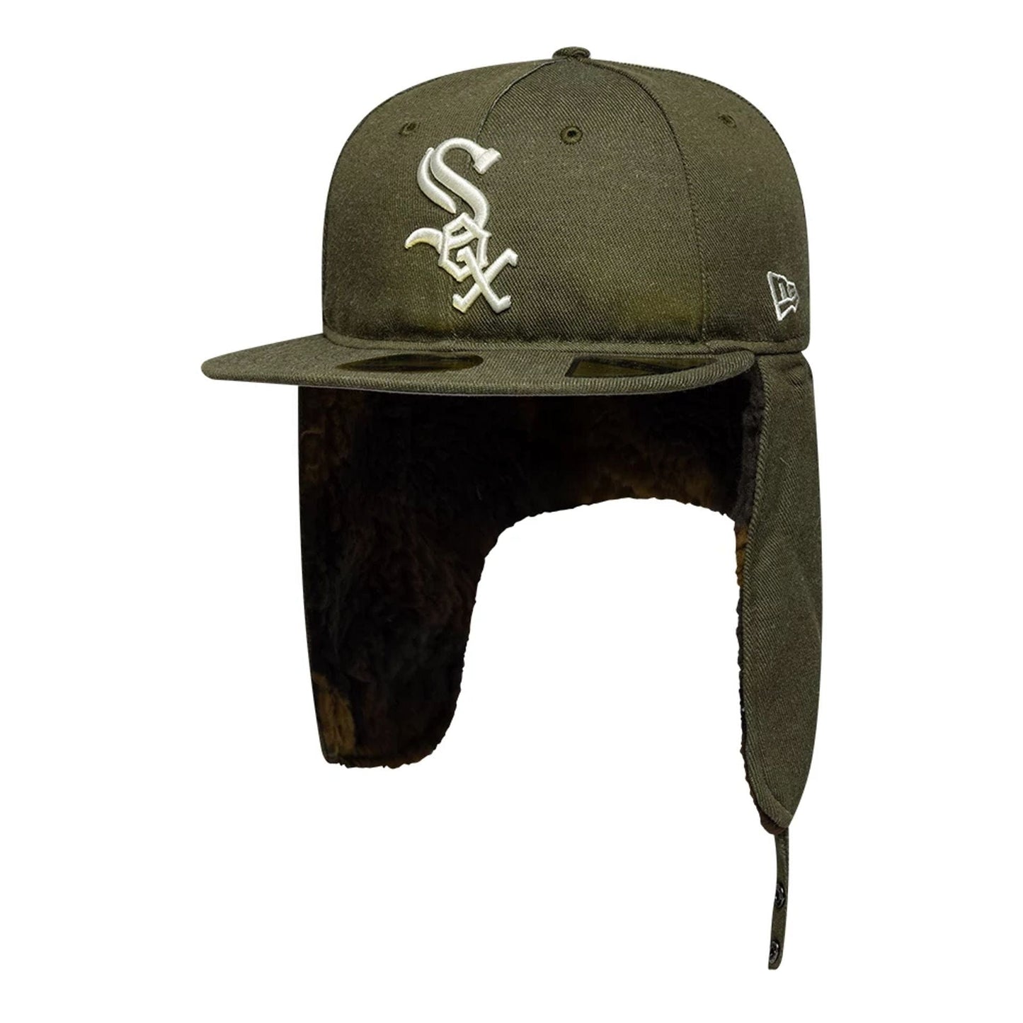 This is a Chicago White Sox MLB Camo Green Retro Crown 59FIFTY Fitted Cap 2