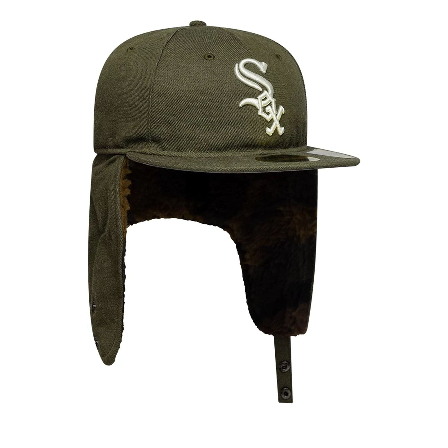 This is a Chicago White Sox MLB Camo Green Retro Crown 59FIFTY Fitted Cap 8