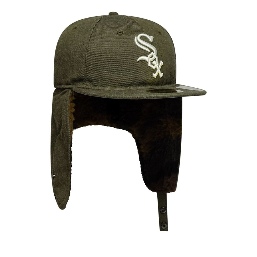 This is a Chicago White Sox MLB Camo Green Retro Crown 59FIFTY Fitted Cap 8
