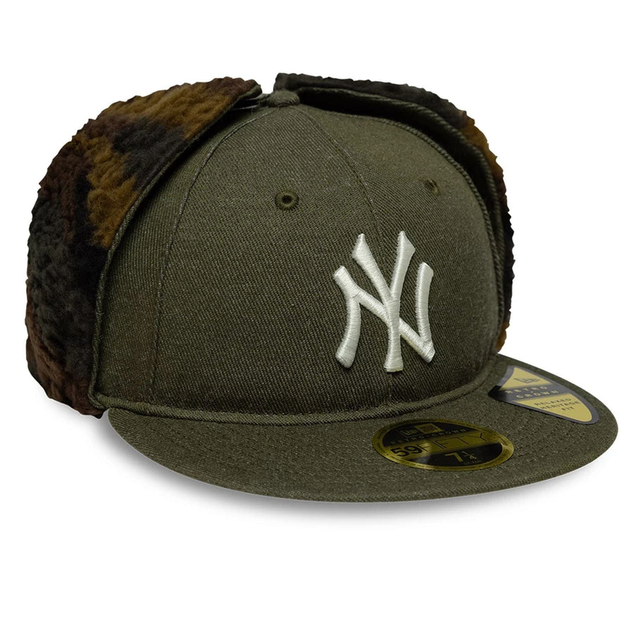 This is a New York Yankees MLB Camo Open Green Retro Crown 59FIFTY Fitted Cap 5