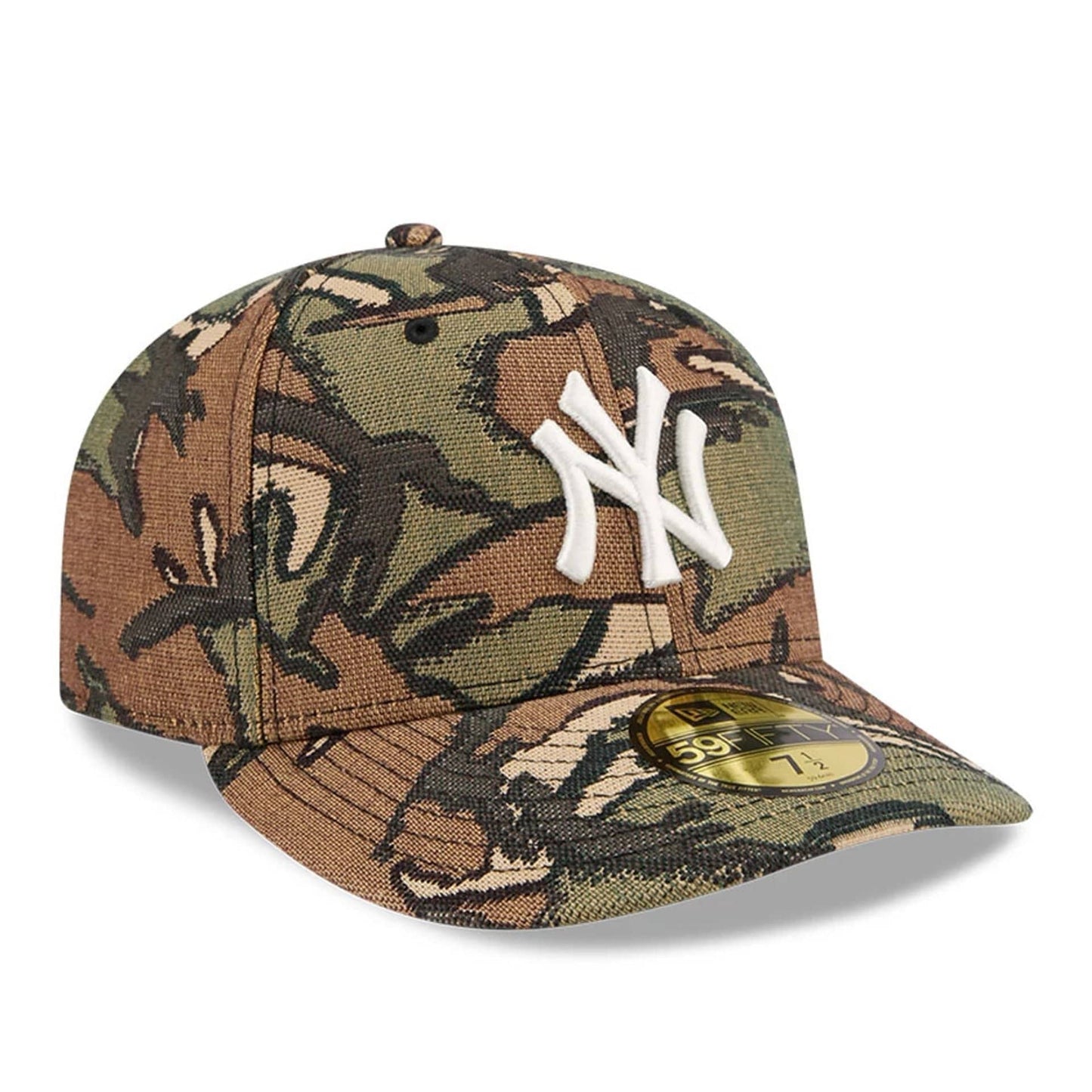 This is a New York Yankees MLB Jacquard Camo 59FIFTY Fitted Cap 4