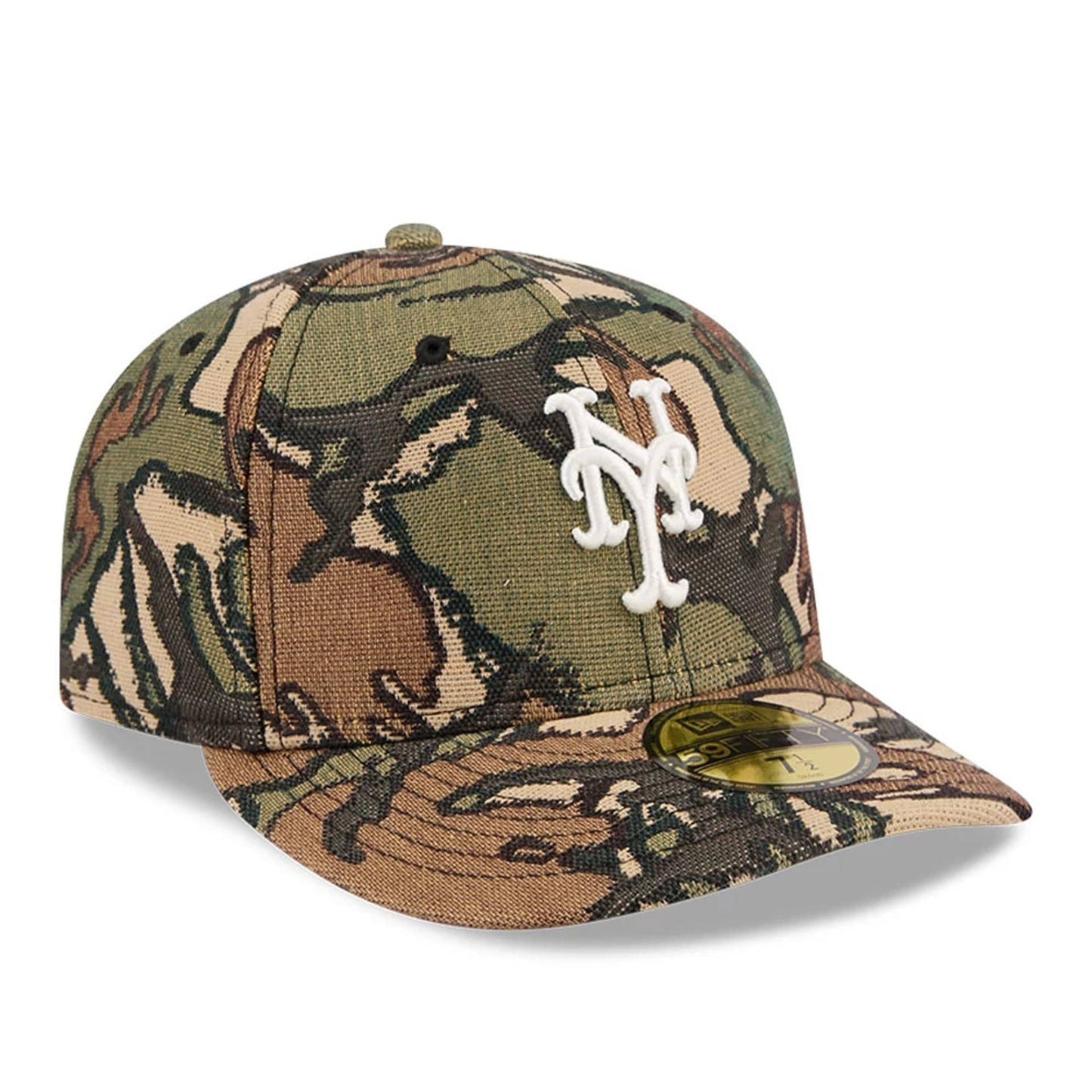 This is a New York Mets MLB Jacquard Camo 59FIFTY Fitted Cap 4