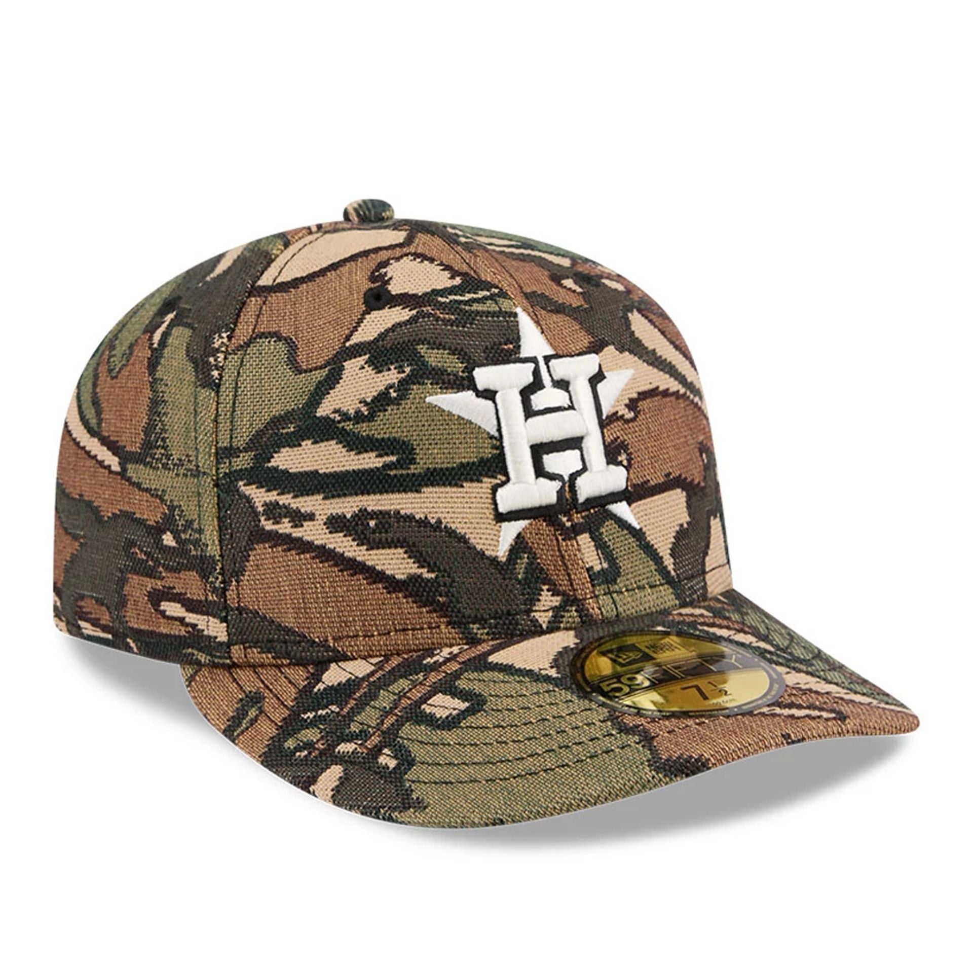 This is a Houston Astros MLB Jacquard Camo 59FIFTY Fitted Cap 4