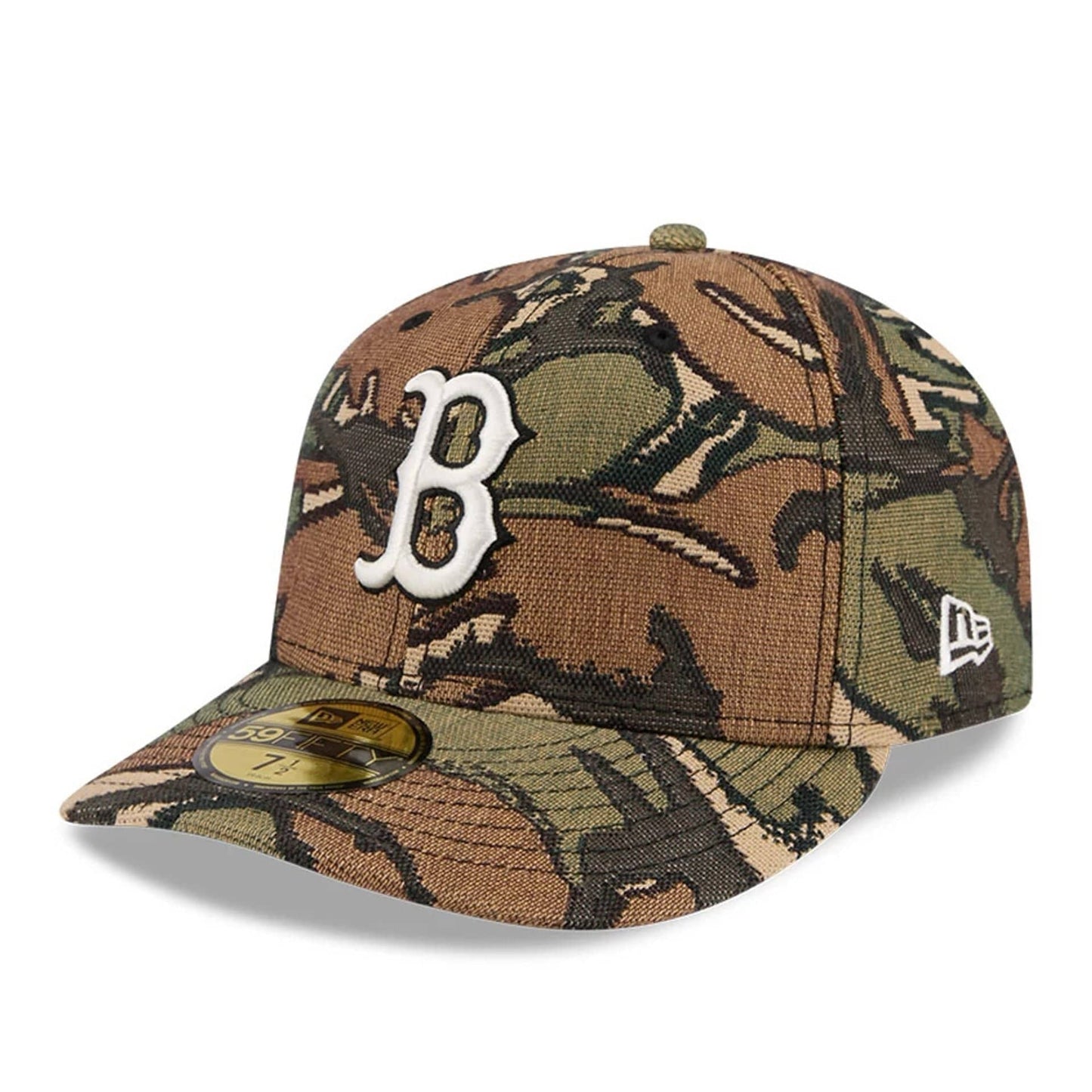 This is a Boston Red Sox MLB Jacquard Camo 59FIFTY Fitted Cap 1