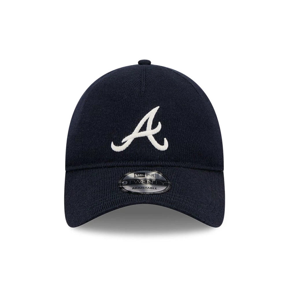 This is a Atlanta Braves MLB Merino Wool Navy 9TWENTY Adjustable Cap 2