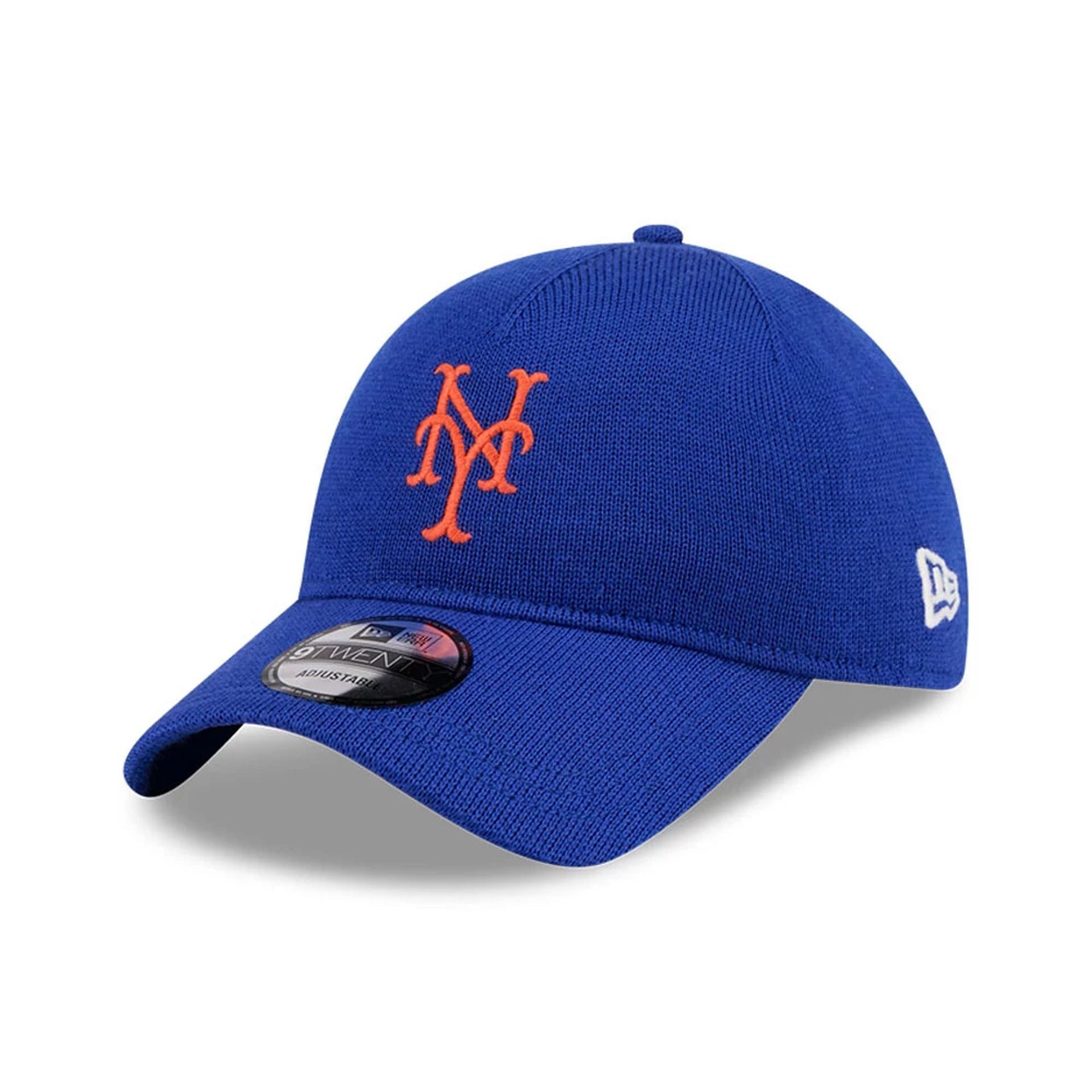 This is a New York Mets MLB Merino Wool Blue 9TWENTY Adjustable Cap 1