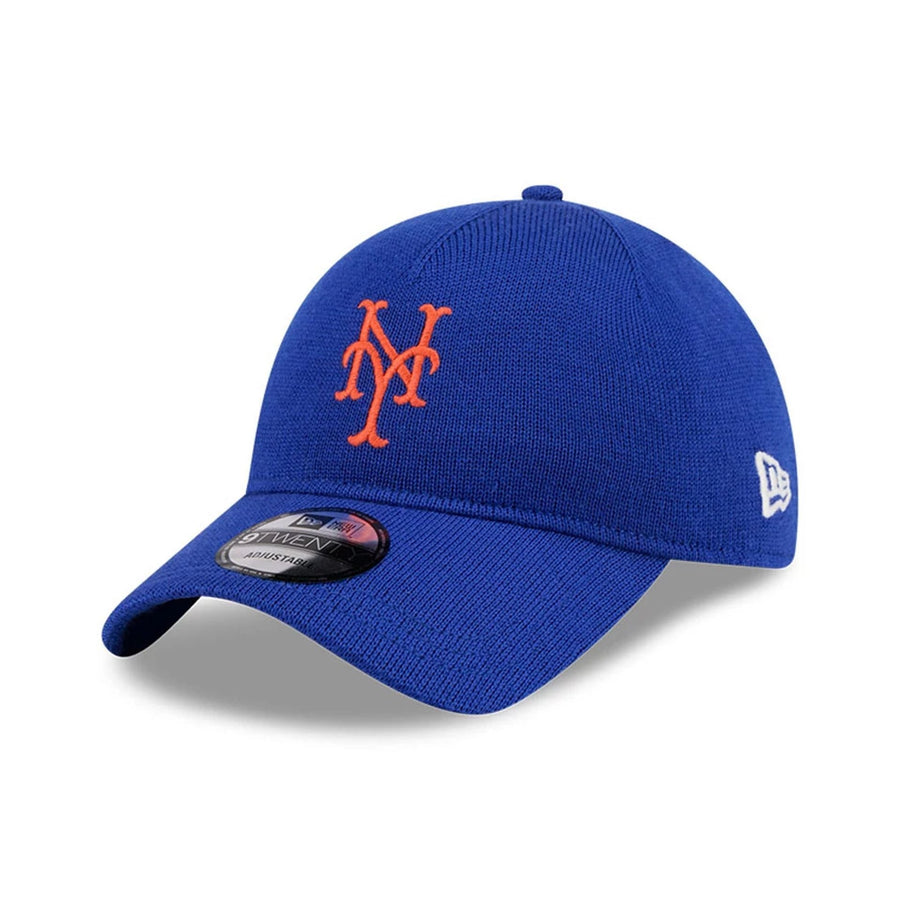 This is a New York Mets MLB Merino Wool Blue 9TWENTY Adjustable Cap 1