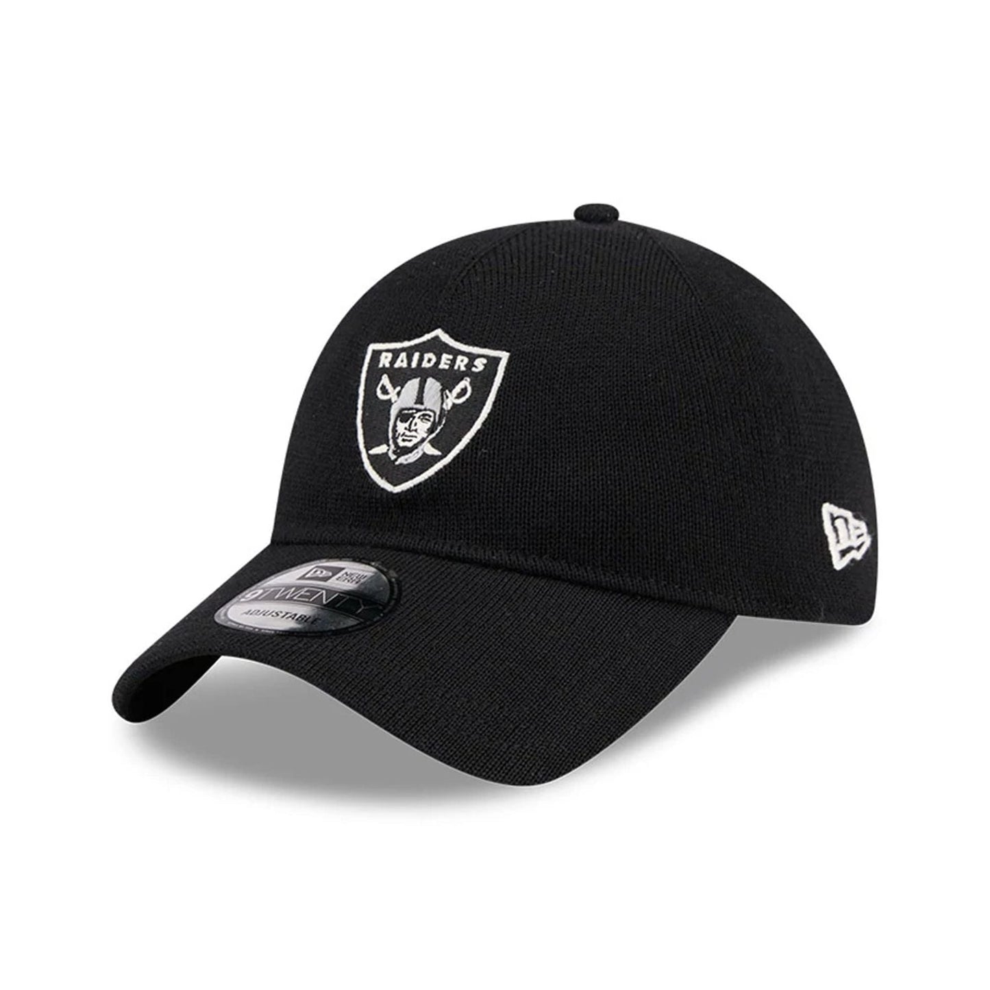 This is a Las Vegas Raiders NFL Merino Wool Black 9TWENTY Adjustable Cap 1