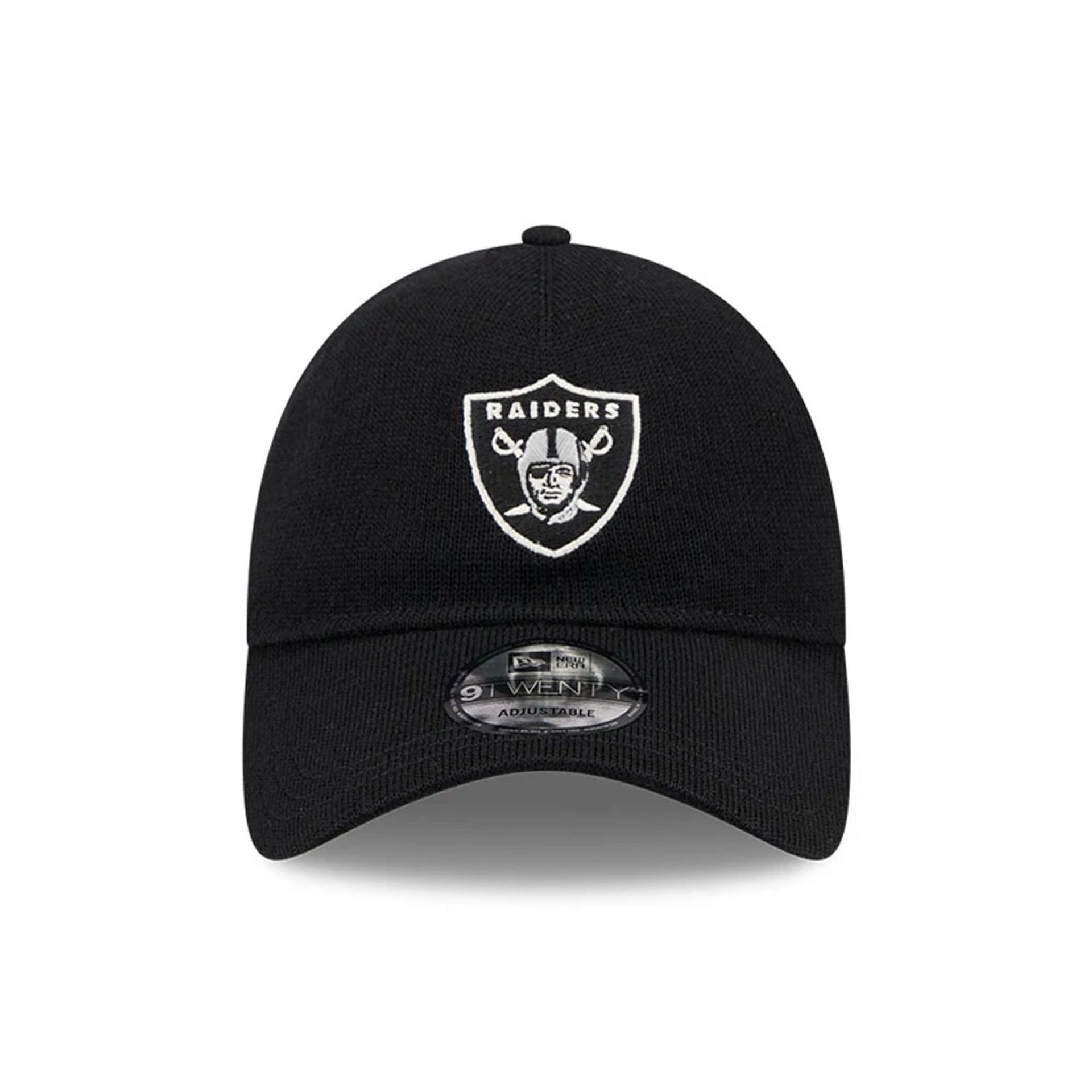 This is a Las Vegas Raiders NFL Merino Wool Black 9TWENTY Adjustable Cap 2
