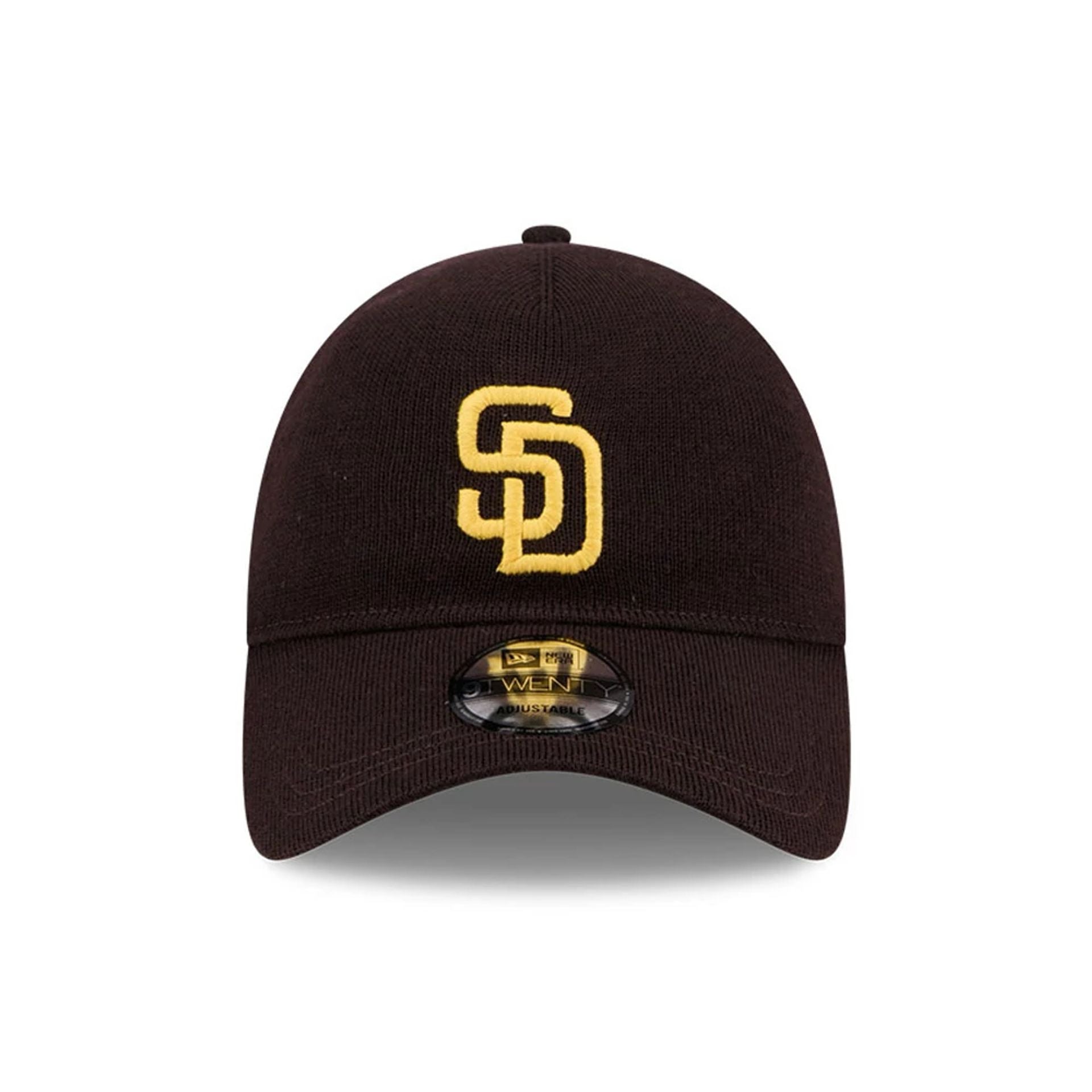This is a San Diego Padres MLB Merino Wool Dark Brown 9TWENTY Adjustable Cap 2