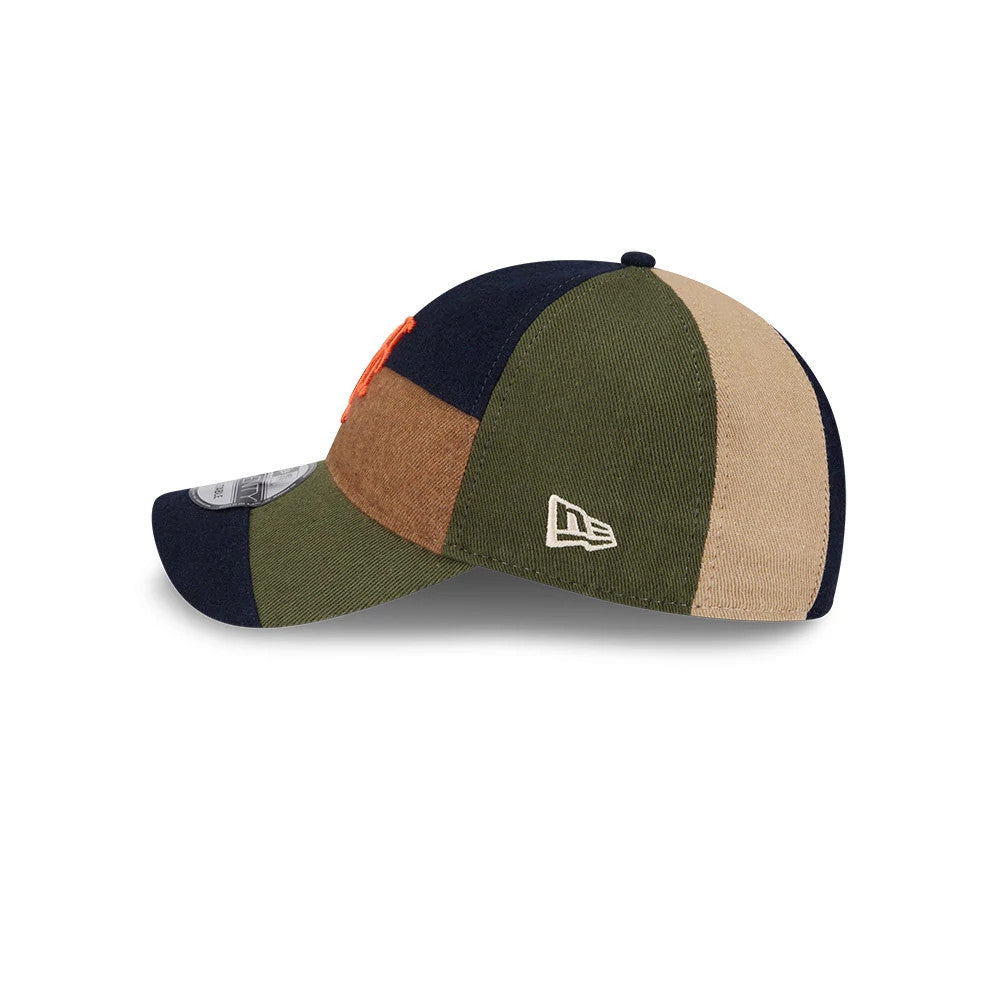 This is a New York Mets MLB Patchwork Open Brown 9TWENTY Adjustable Cap 5