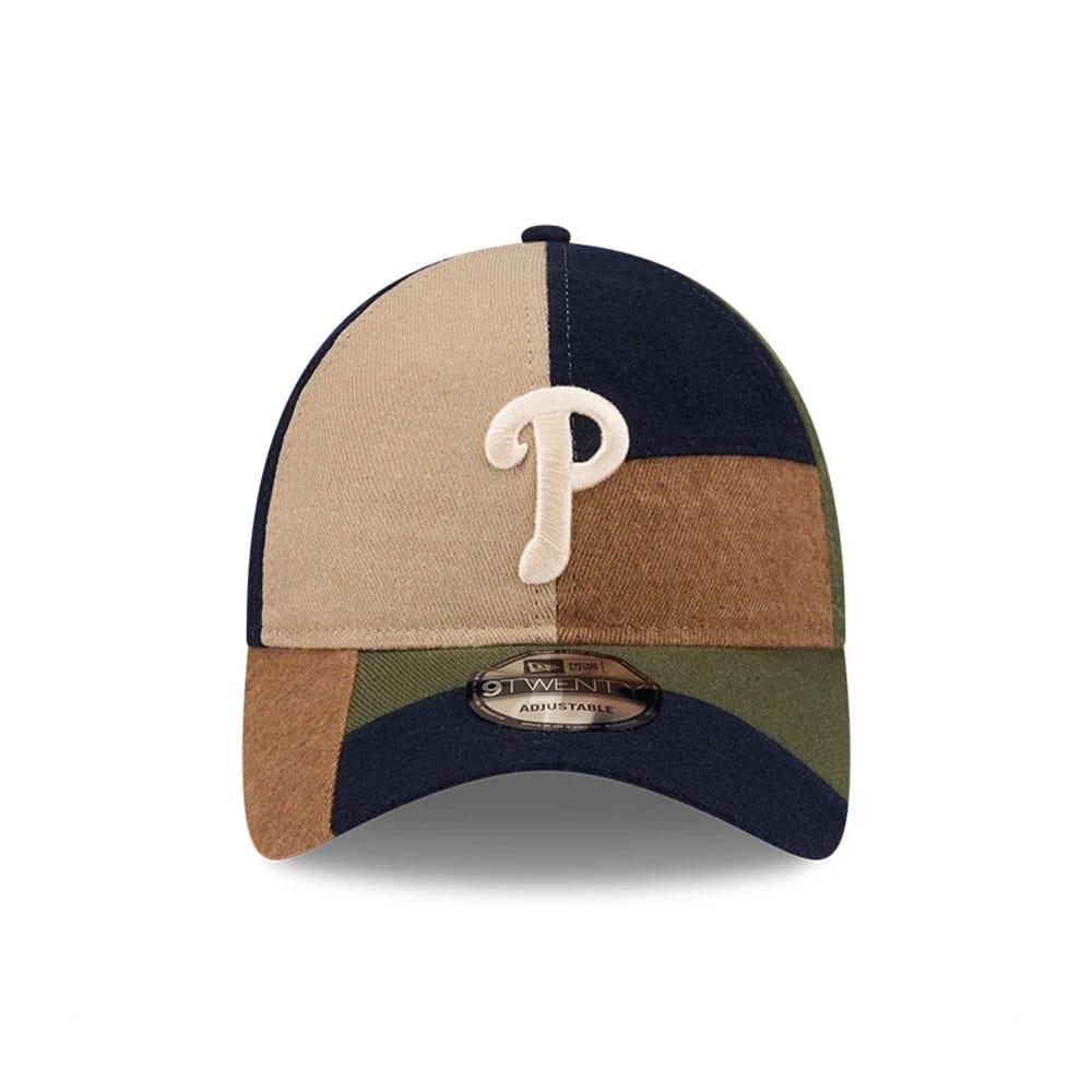 This is a Philadelphia Phillies MLB Patchwork Open Brown 9TWENTY Adjustable Cap 3
