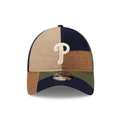 This is a Philadelphia Phillies MLB Patchwork Open Brown 9TWENTY Adjustable Cap 3