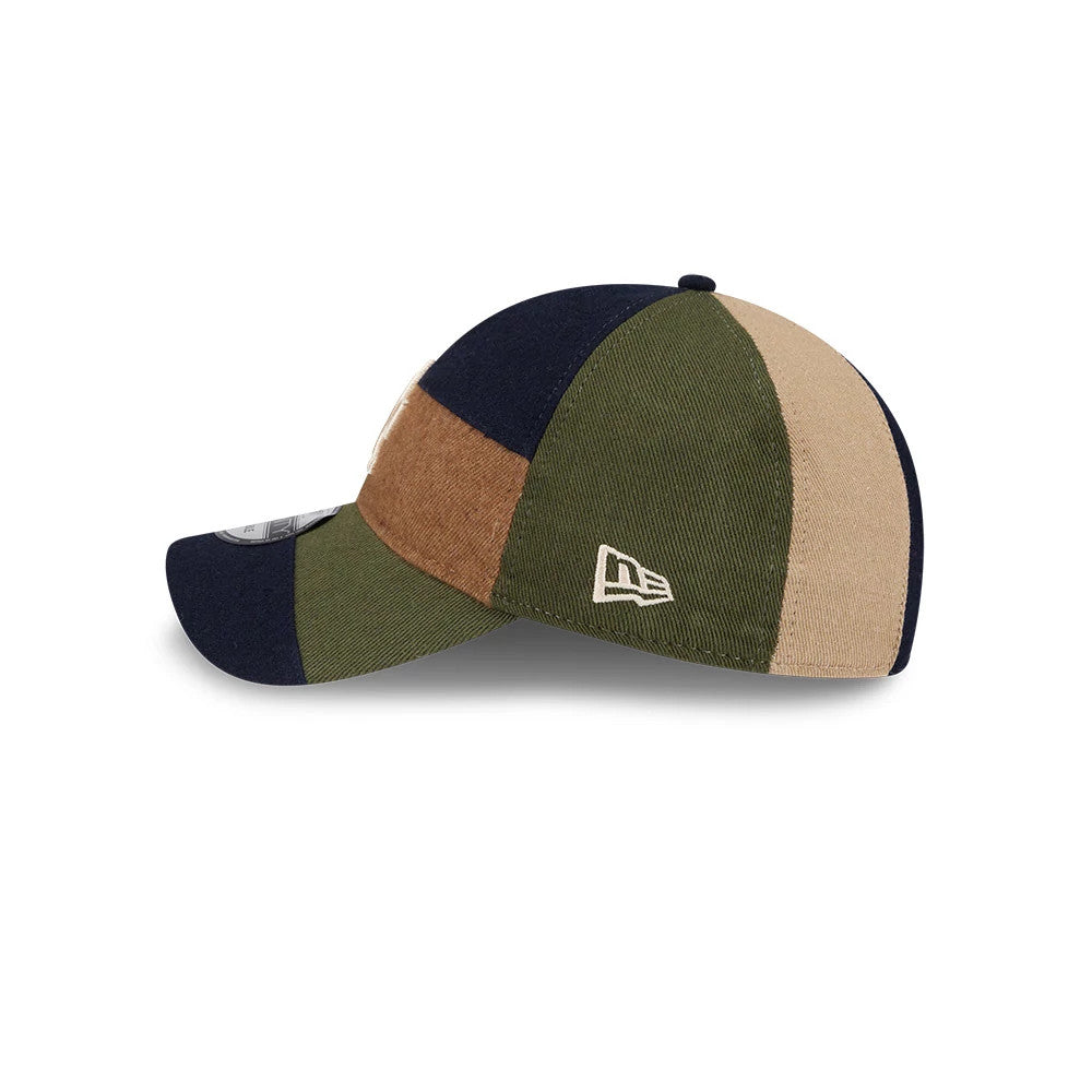 This is a LA Dodgers MLB Patchwork Open Brown 9TWENTY Adjustable Cap 5