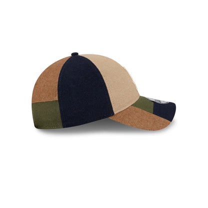 This is a LA Dodgers MLB Patchwork Open Brown 9TWENTY Adjustable Cap 6