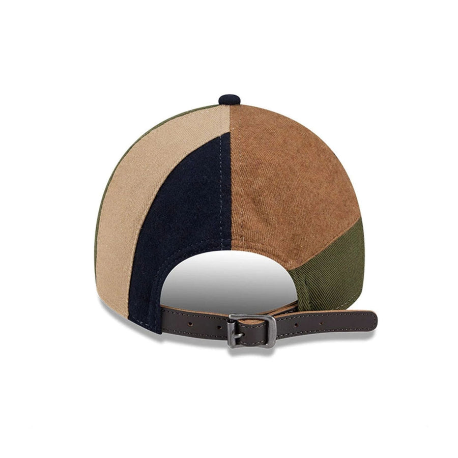 This is a Atlanta Braves MLB Patchwork Open Brown 9TWENTY Adjustable Cap 5