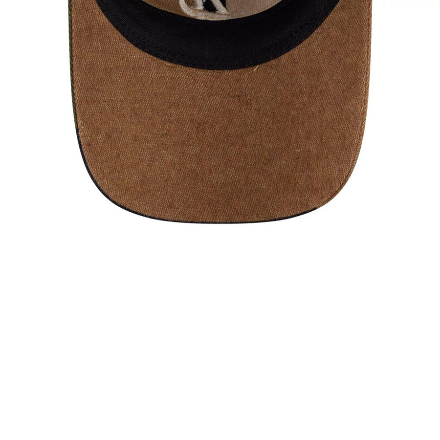 This is a Atlanta Braves MLB Patchwork Open Brown 9TWENTY Adjustable Cap 7