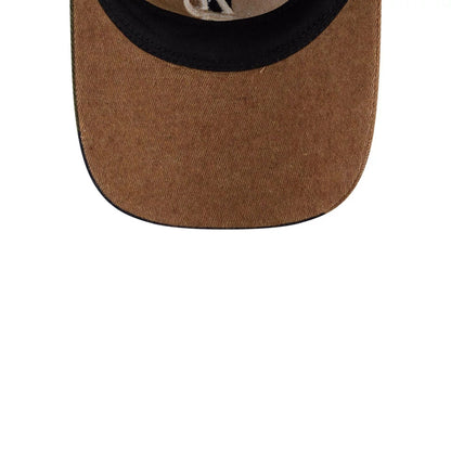 This is a Atlanta Braves MLB Patchwork Open Brown 9TWENTY Adjustable Cap 7