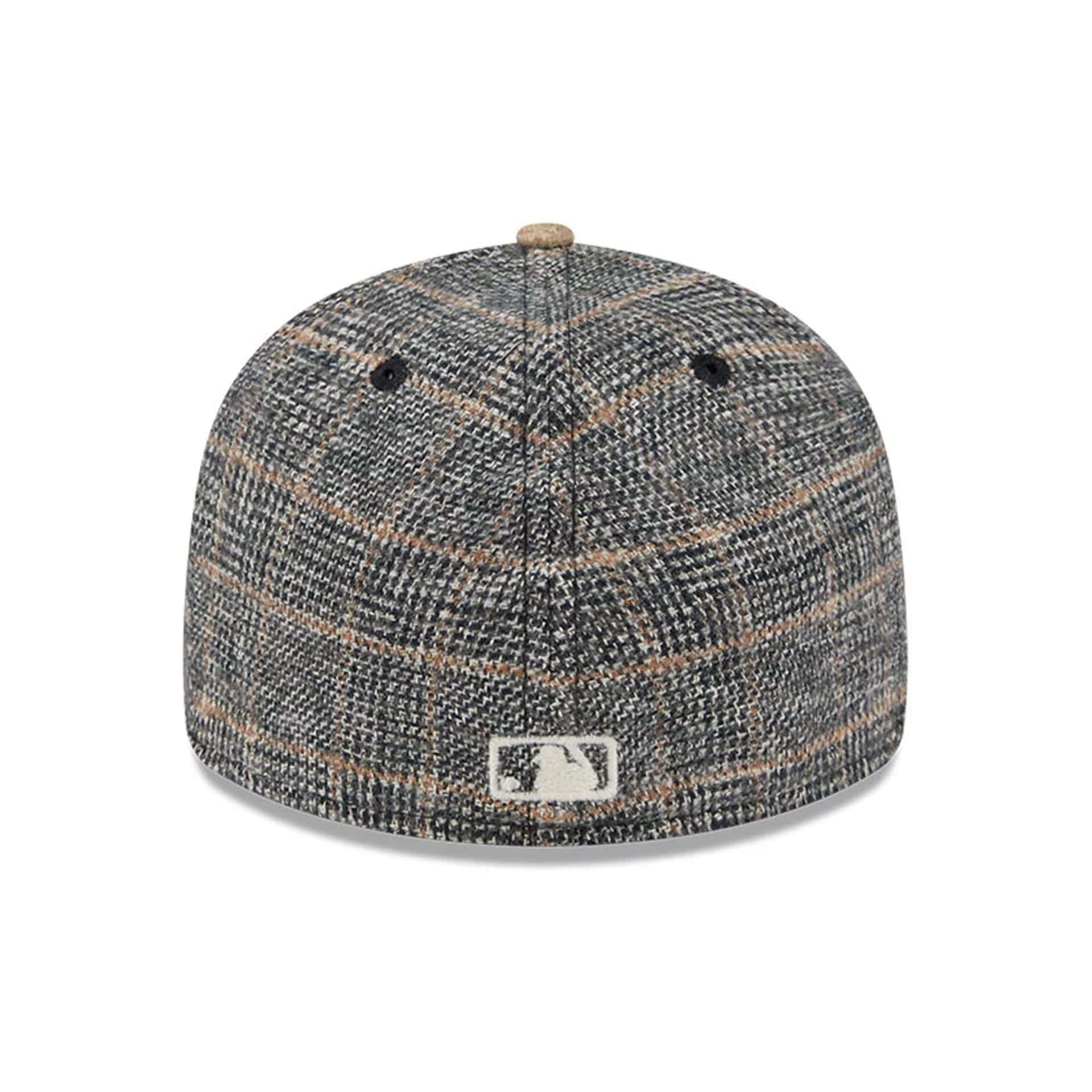 This is a Boston Red Sox MLB Vintage Tweed Open Blue Retro Crown 59FIFTY Fitted Cap 7